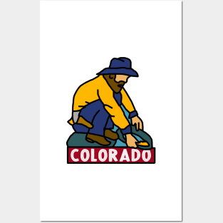 Colorado Gold Miner Decal Posters and Art